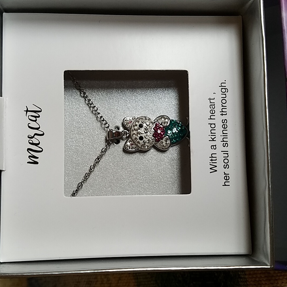 Mermaid Cat Necklace NWT